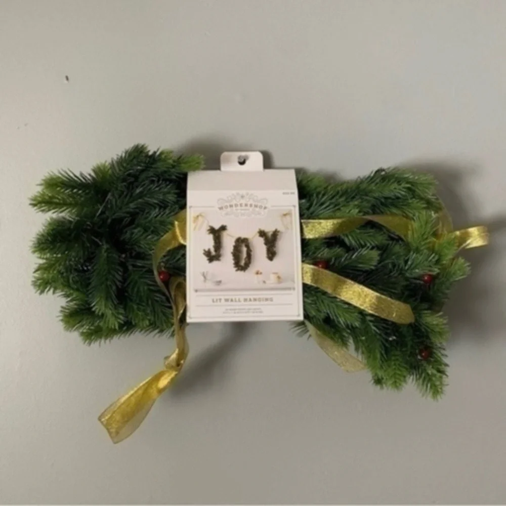 NWT. WONDERSHOP “JOY” Lit Wall Hanging